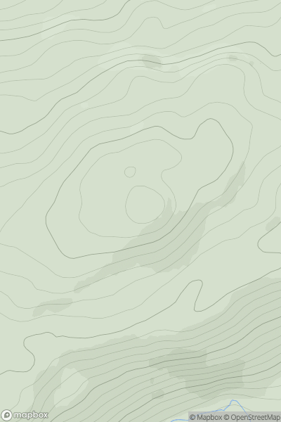 Thumbnail image for Meall an Daimh [Glen Affric to Glen Moriston] showing contour plot for surrounding peak